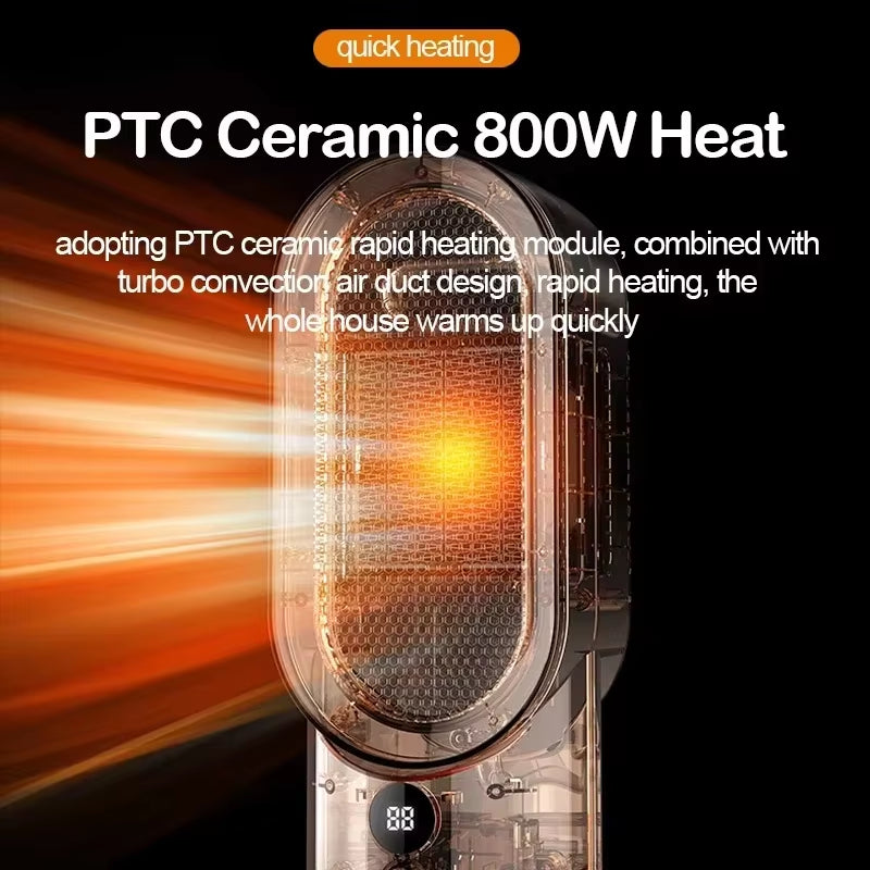 Heater, Warm Air Machine, Household Electric Heater, PTC Ceramic Heating, Energy-Saving Small Indoor Hot Air Machine, Office