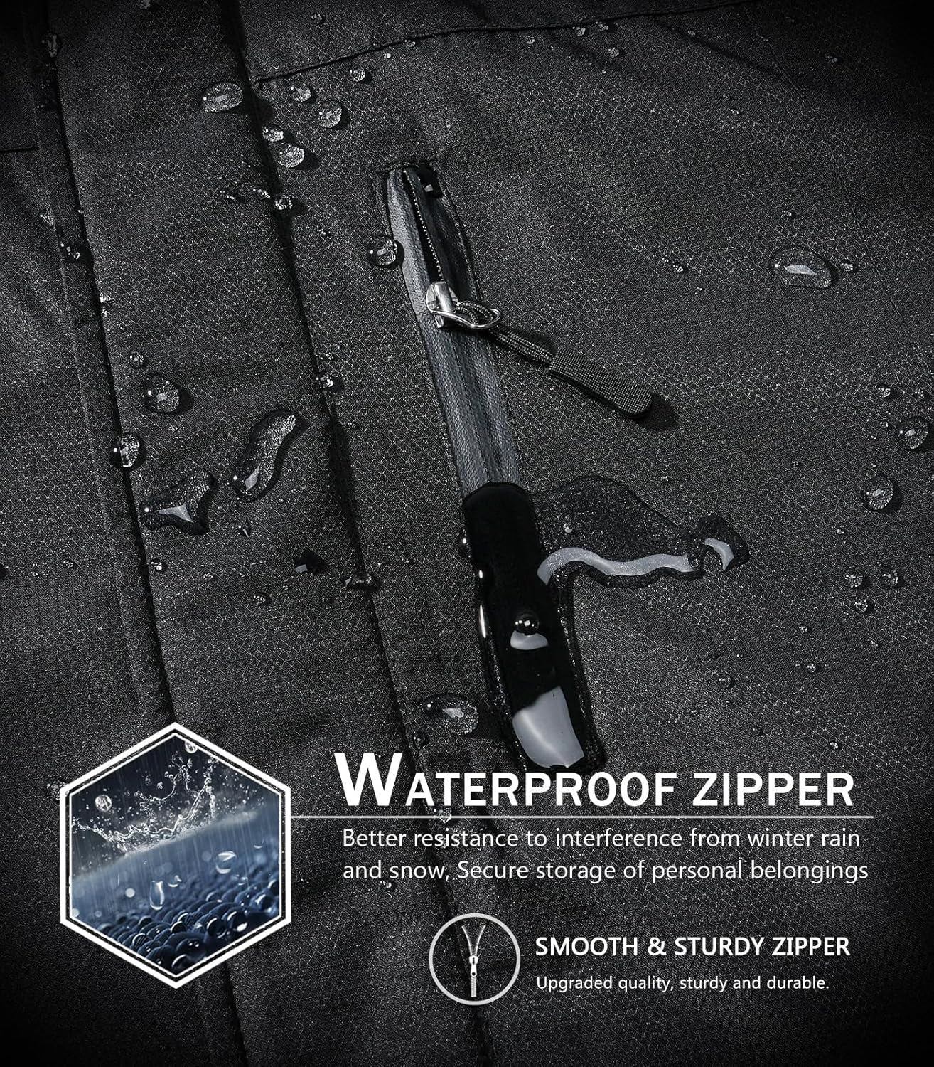 Mens Skiing Jackets with Hoode Snowboarding Waterproof Fleece Liner Coats Windproof Winter Raincoat Multi Pockets