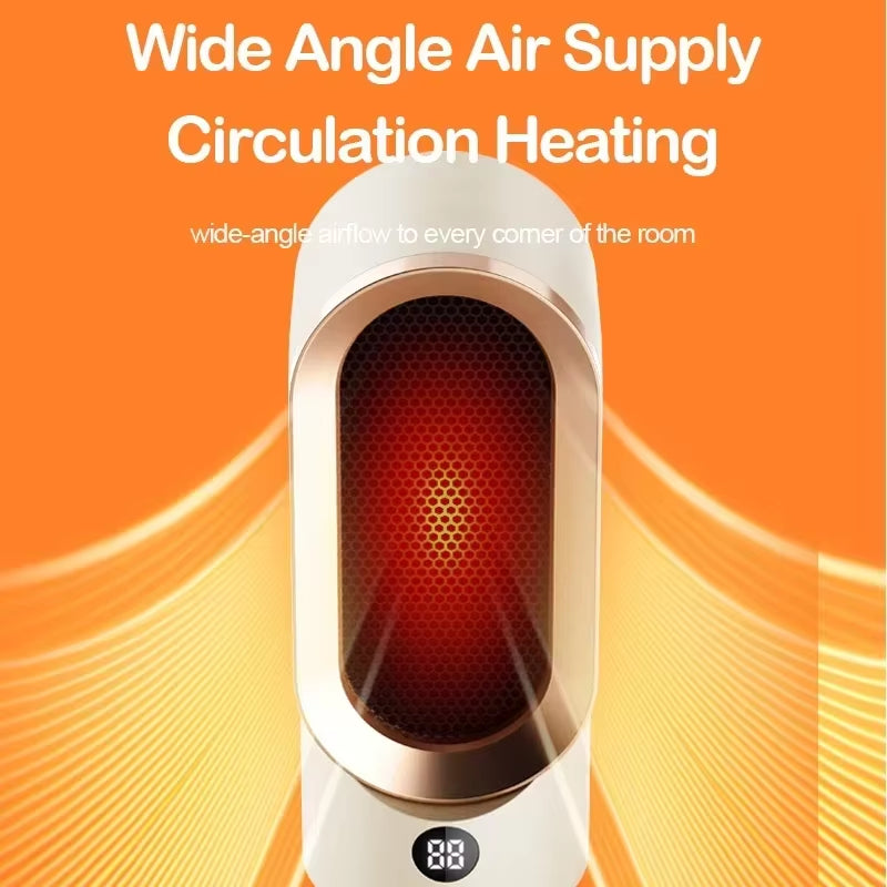 Heater, Warm Air Machine, Household Electric Heater, PTC Ceramic Heating, Energy-Saving Small Indoor Hot Air Machine, Office