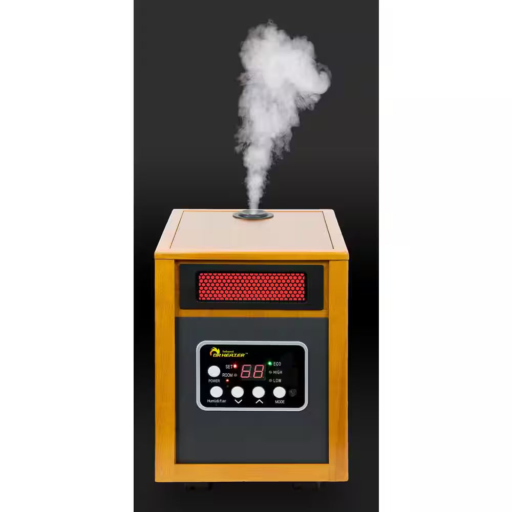 1500-Watt Infrared Portable Space Heater with Humidifier and Dual Heating System